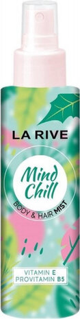 body en hair mist Mind Chill dames 200 ml groen/roze