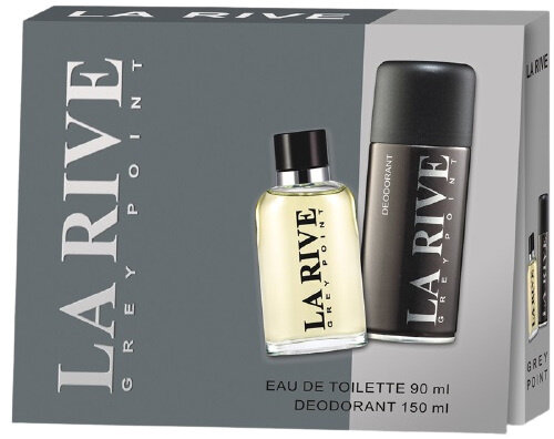 geurset Grey Point For Men 90-150 ml grijs 2-delig