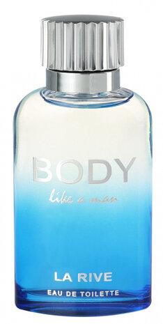 eau de toilette Body Like A Man heren 90 ml blauw