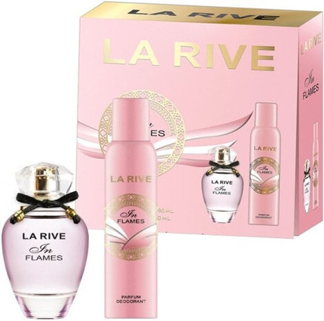 geurset River In Flames Women 90-150 ml roze 2-delig