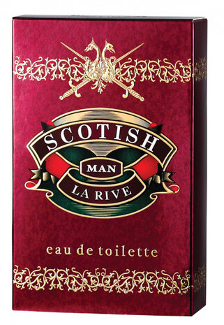 eau de toilette Scotish heren 90 ml rood