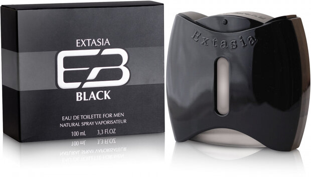 eau de toilette Extasia Black heren zwart 100 ml