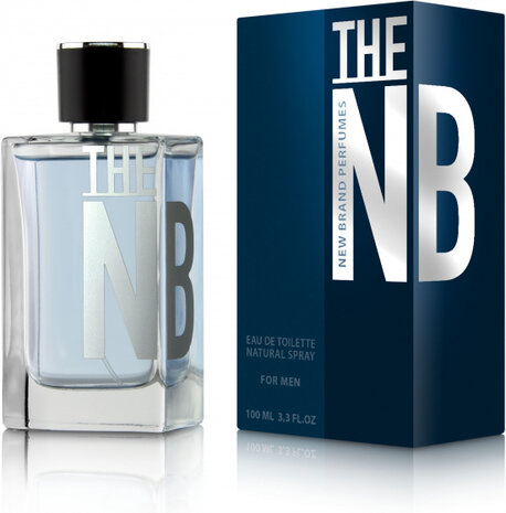 eau de toilette The NB heren lichtblauw/zilver 100 ml