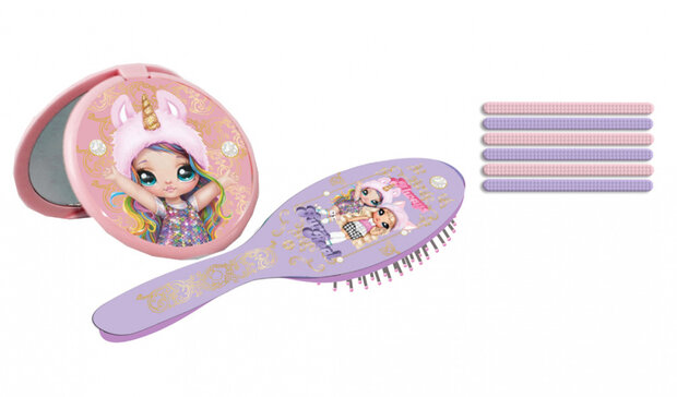 haaraccessoires meisjes roze/lila 8-delig