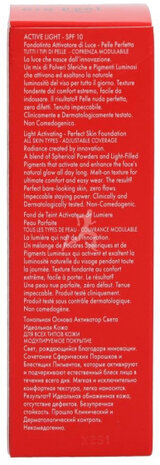 foundation Active Light 010 Porcelain SPF 10 30 ml naturel