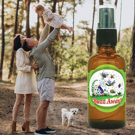 insectenspray Buzz Away 50 ml bruin/groen