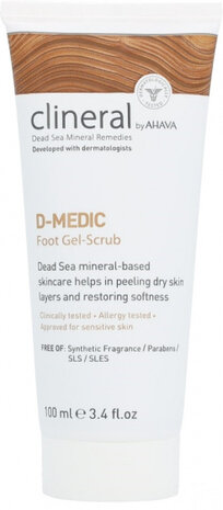 voetencr&egrave;me gel-scrub D-Medic unisex 100 ml