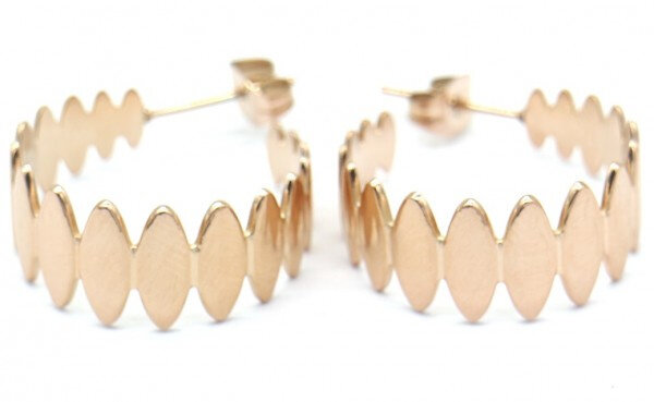 oorbellen Ibiza 20 mm RVS goud