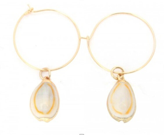 oorbellen Teresa RVS goud one-size