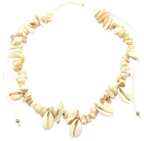 schelpenketting Northern Star dames beige one-size