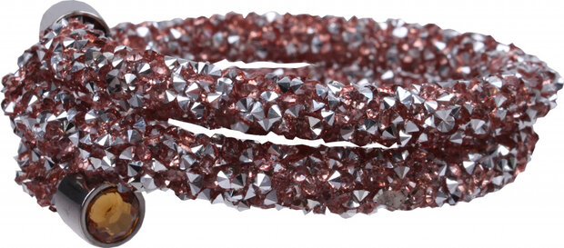 bangle-armband Fatima Orange zilver/roze one-size