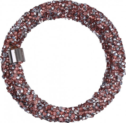 bangle-armband Fatima Orange zilver/roze one-size