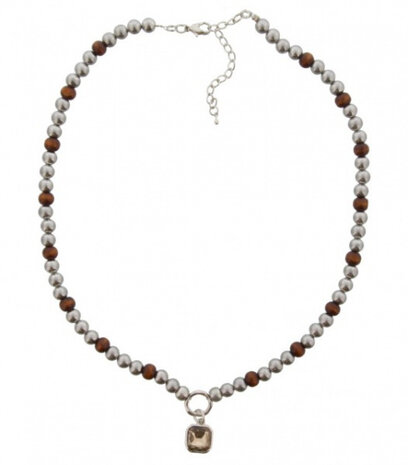 ketting Naomi Luxe dames 57-63 cm zilver verstelbaar
