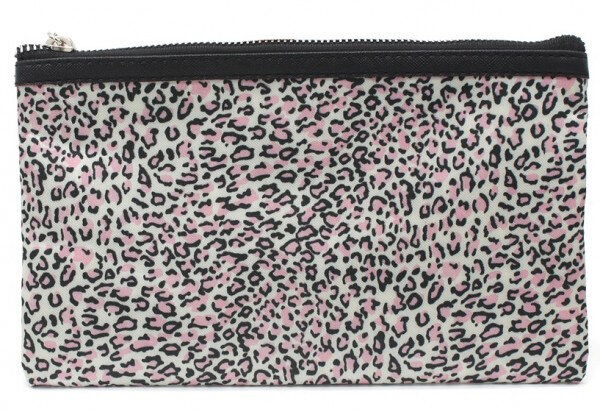 make-uptasje dames 22 x 13,5 cm polyurethaan roze