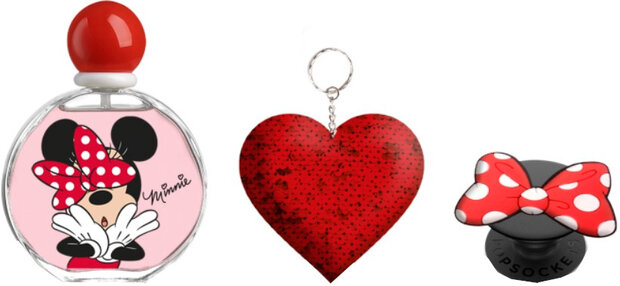 geurset Minnie meisjes 50 ml roze/rood 3-delig