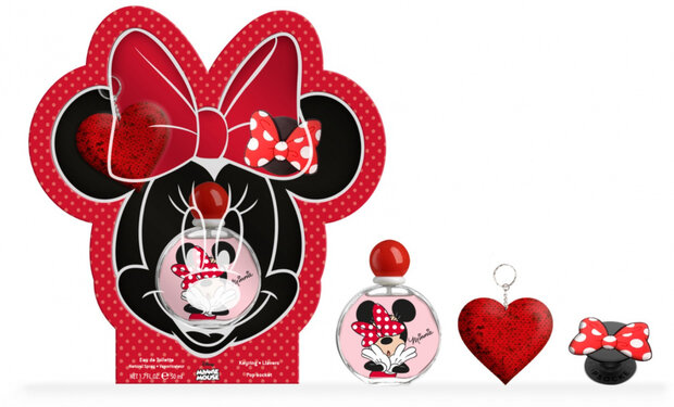 geurset Minnie meisjes 50 ml roze/rood 3-delig