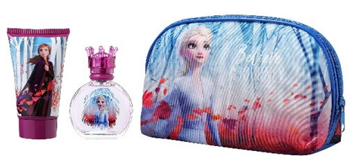 geurset Frozen II meisjes 150 ml lila/lichtblauw 3-delig