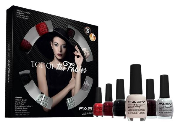 nagellakset Top of the Fabies Mini dames 5 ml 8-delig