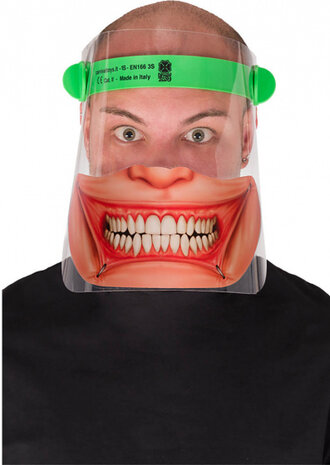 gezichtsmasker Psychopaat transparant