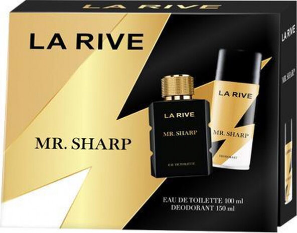 geurset Mr Sharp For Men 100-150 ml goud 2-delig