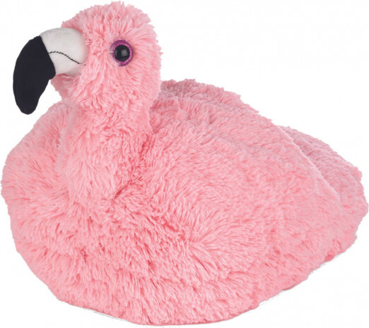 voetenwarmer Flamingo junior 35 cm pluche roze