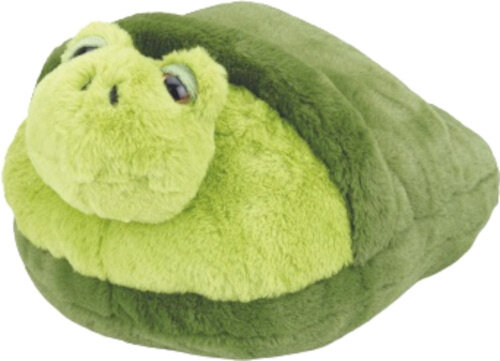 voetenwarmer Schildpad junior 35 cm pluche groen