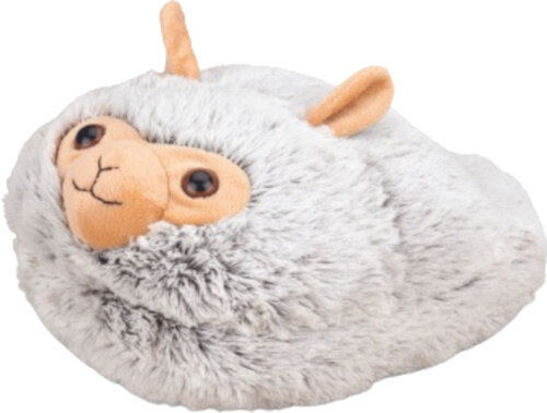 voetenwarmer Alpaca junior 35 x 25 cm pluche grijs