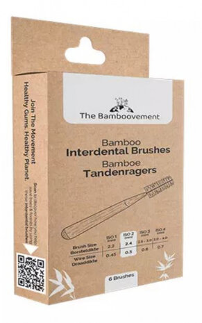 tandenragers 0,5 mm bamboe naturel 6 stuks