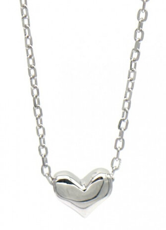schakelketting Heart dames verstelbaar RVS 925 zilver