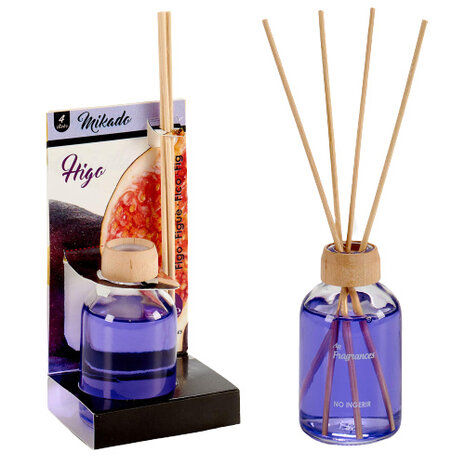 geurverspreider Mikado vijg 50 ml paars 5-delig