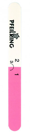 nagelpolijster dames 14,5 cm roze/wit