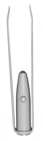 pincet 8,5 cm led staal matzilver