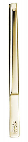 pincet recht 8 cm staal goud