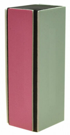 polijstblok dames 9 cm roze/groen