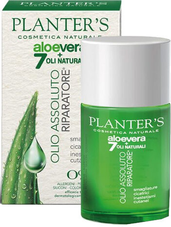 bodyolie Aloe Vera Absolute Repairing 100 ml groen/wit
