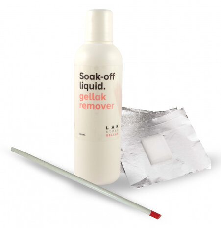 gellakverwijderaarset Soak-off dames 100 ml 23-delig