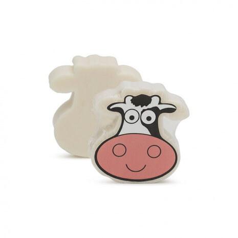 zeepblok Koe junior 60 gram zwart soft musk