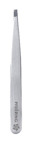 pincet recht 9,7 cm RVS zilver