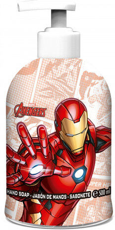 handzeep Iron Man junior 500 ml rood/zalmroze