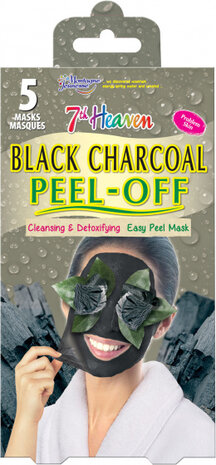 gezichtsmaskers 7th Heaven Charcoal 5 stuks