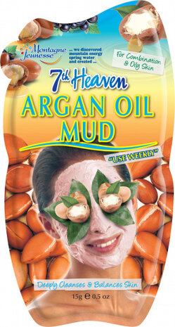 gezichtsmasker 7th Heaven Argan Oil Mud bruin
