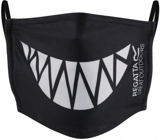 mondmaskers junior polyester groen/zwart/blauw 3 stuks