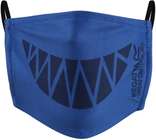 mondmaskers junior polyester groen/zwart/blauw 3 stuks