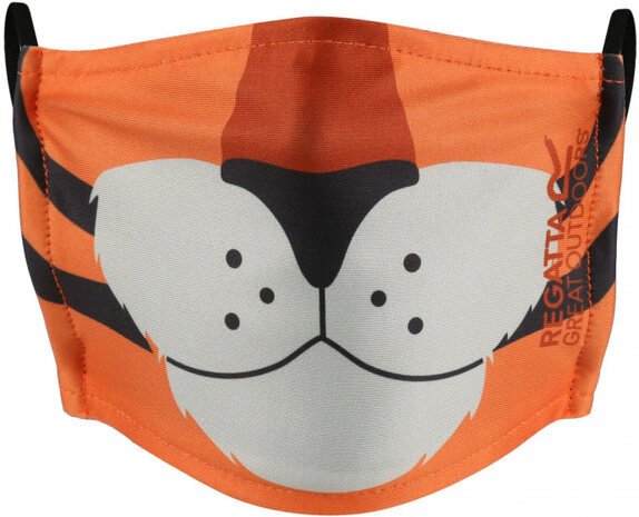 mondmasker jongens polyester blauw/groen/oranje&nbsp;3 stuks