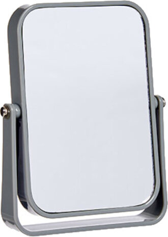 make-upspiegel 16 x 19,5 cm glas grijs