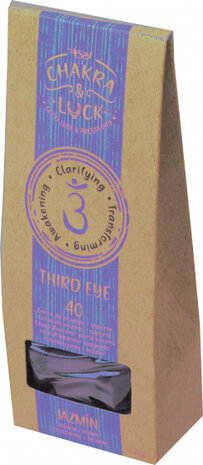 wierookkegels Third Eye naturel/paarsblauw 41-delig