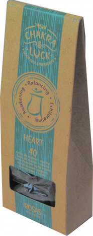 wierookkegels Heart karton naturel/groen 41-delig