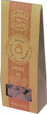 wierookkegels Sacral karton naturel/oranje 41-delig