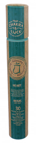 wierookstokjes Heart naturel/groen 31-delig