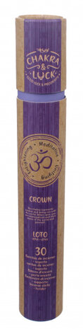 wierookstokjes Crown naturel/paars 31-delig
